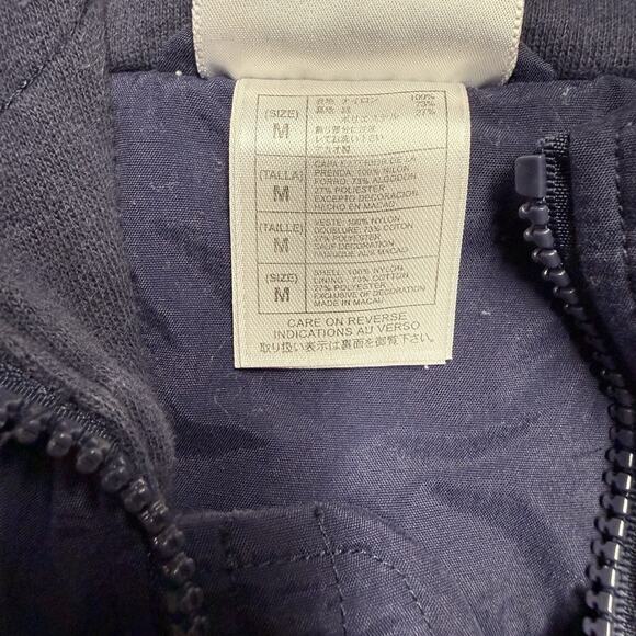 Vintage Walt Disney World Jacket Adult Medium Blue Heavyweight Hooded Zip Nylon - Picture 4 of 6